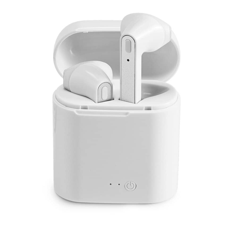 Fones de ouvido wireless com autonomia de 6h em ABS