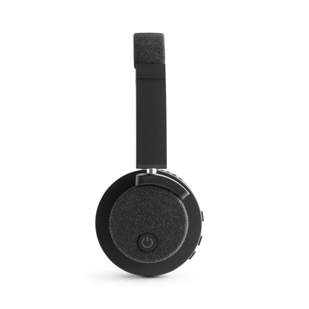 Fones de ouvido sem fios com autonomia de 16h, em ABS e tecido