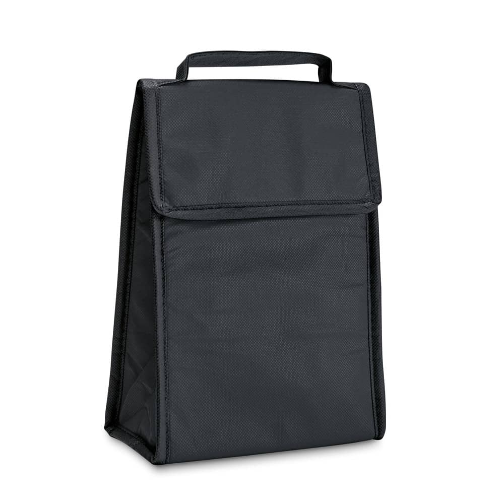 Cooler. Bolsa térmica dobrável em non-woven (80 g/m²) com fecho aderente 3 L