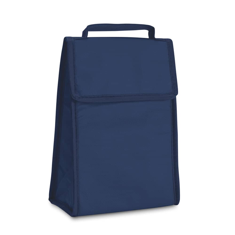 Cooler. Bolsa térmica dobrável em non-woven (80 g/m²) com fecho aderente 3 L