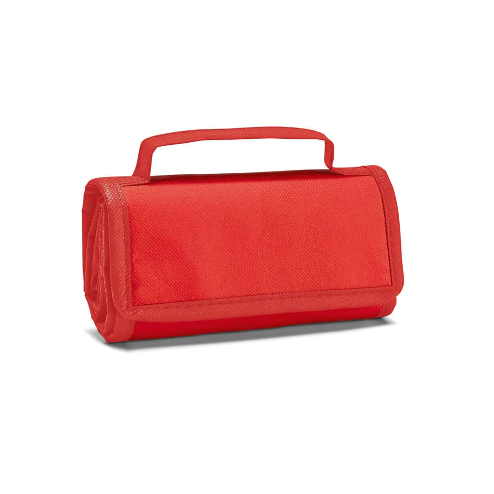 Cooler. Bolsa térmica dobrável em non-woven (80 g/m²) com fecho aderente 3 L