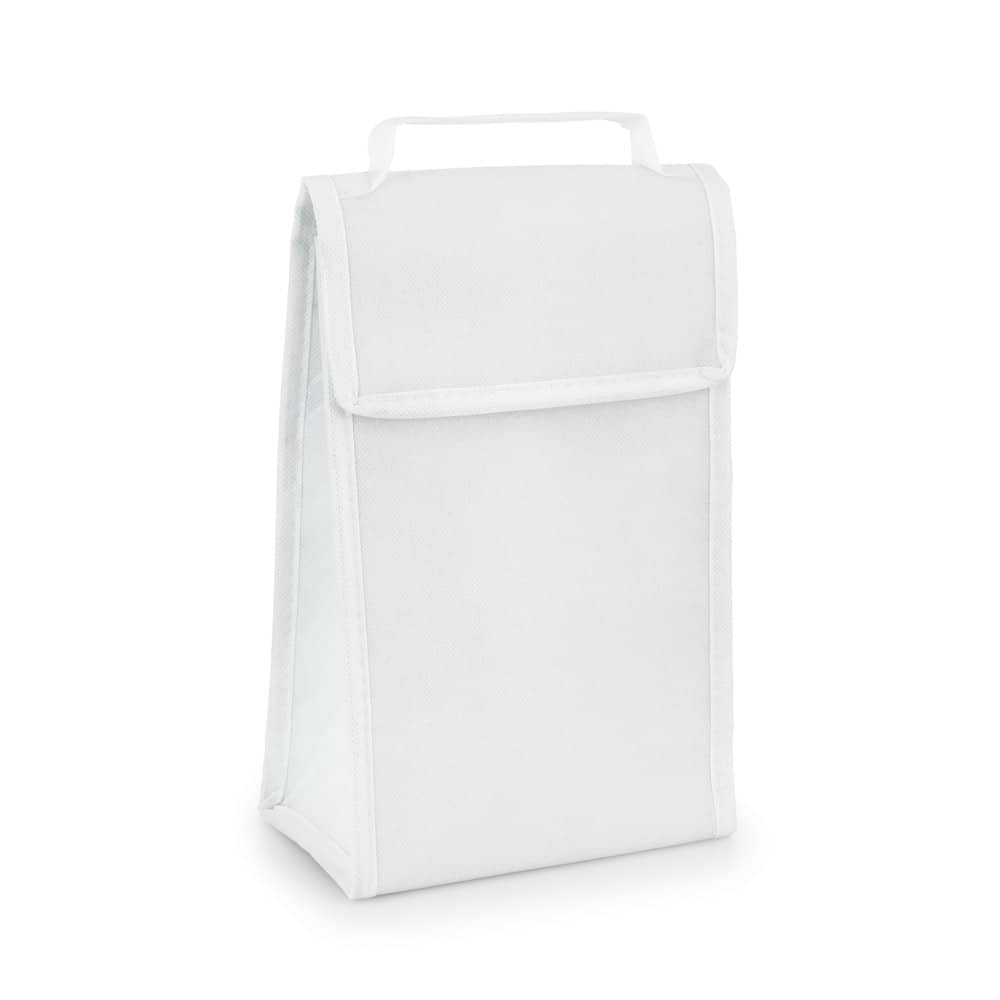 Cooler. Bolsa térmica dobrável em non-woven (80 g/m²) com fecho aderente 3 L