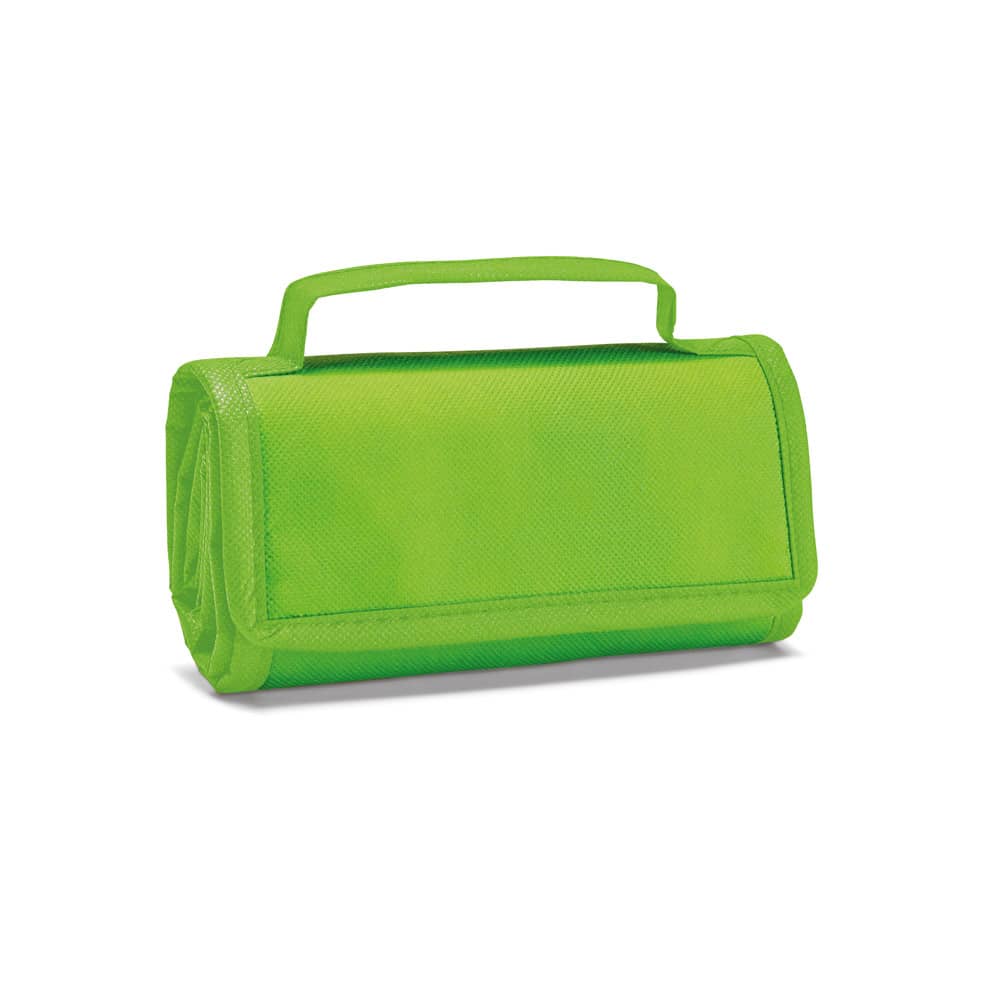 Cooler. Bolsa térmica dobrável em non-woven (80 g/m²) com fecho aderente 3 L
