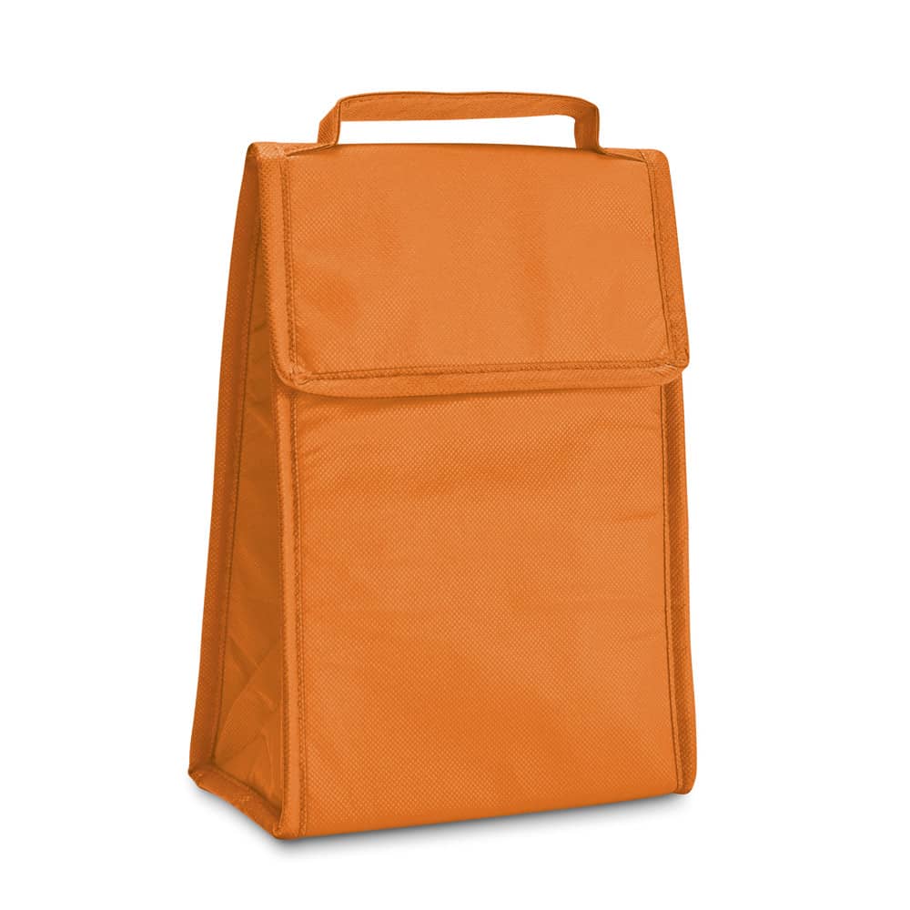Cooler. Bolsa térmica dobrável em non-woven (80 g/m²) com fecho aderente 3 L