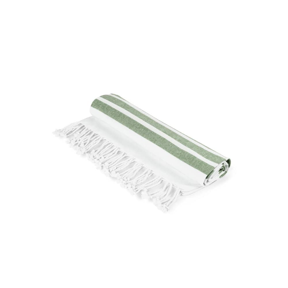 Toalha de praia em algodão 70% reciclado e poliéster 30% reciclado (180 g/m²)