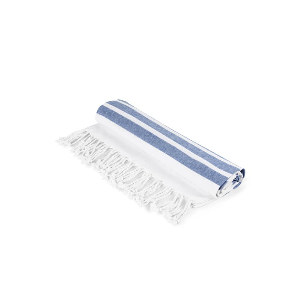 Toalha de praia em algodão 70% reciclado e poliéster 30% reciclado (180 g/m²)