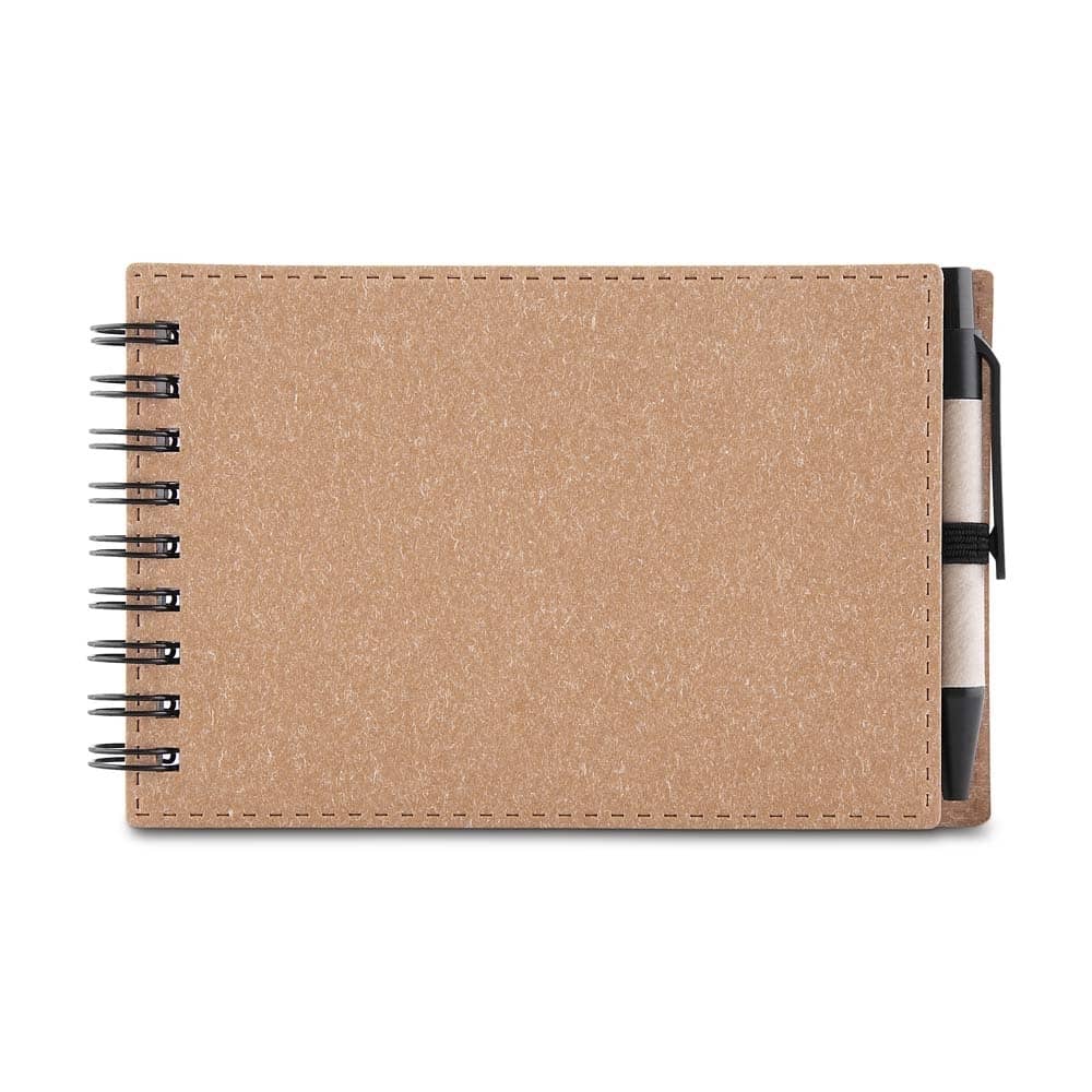 Bloco de Anotações Papelão com Caneta
