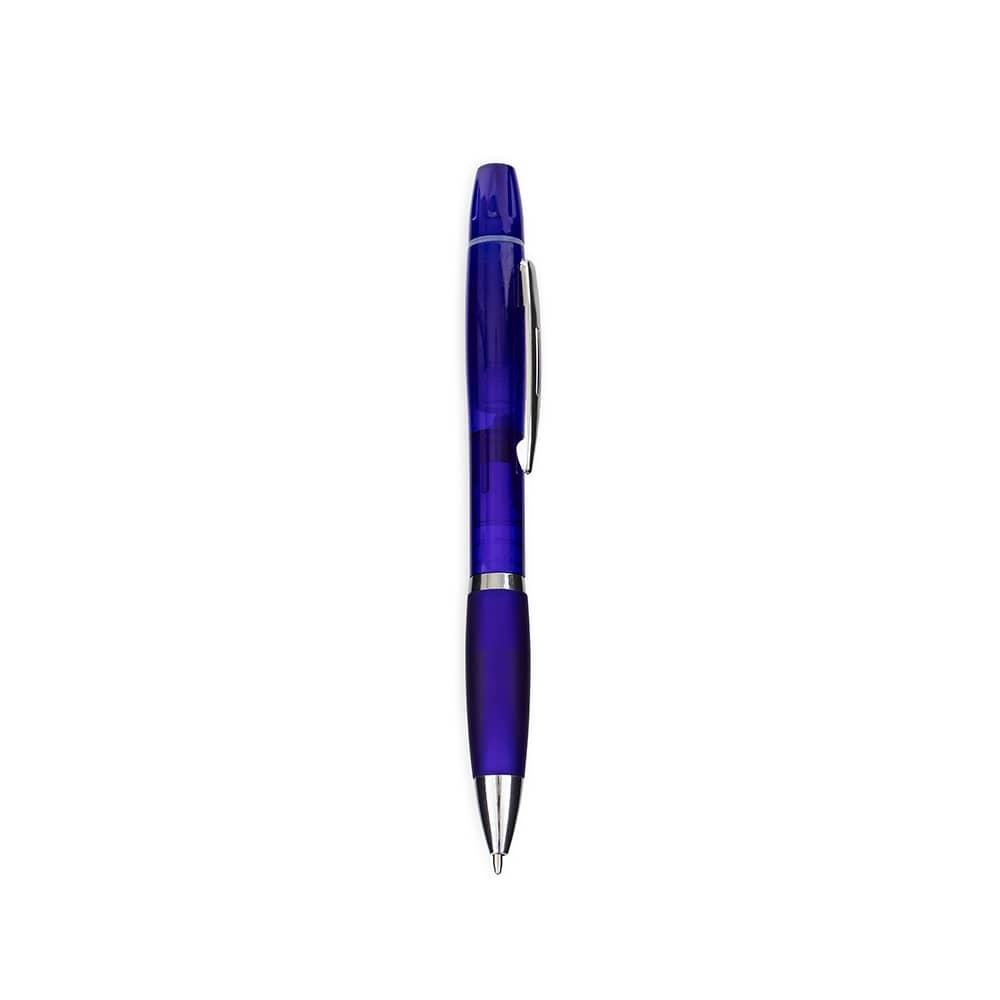 Caneta Plástica com Marca-Texto