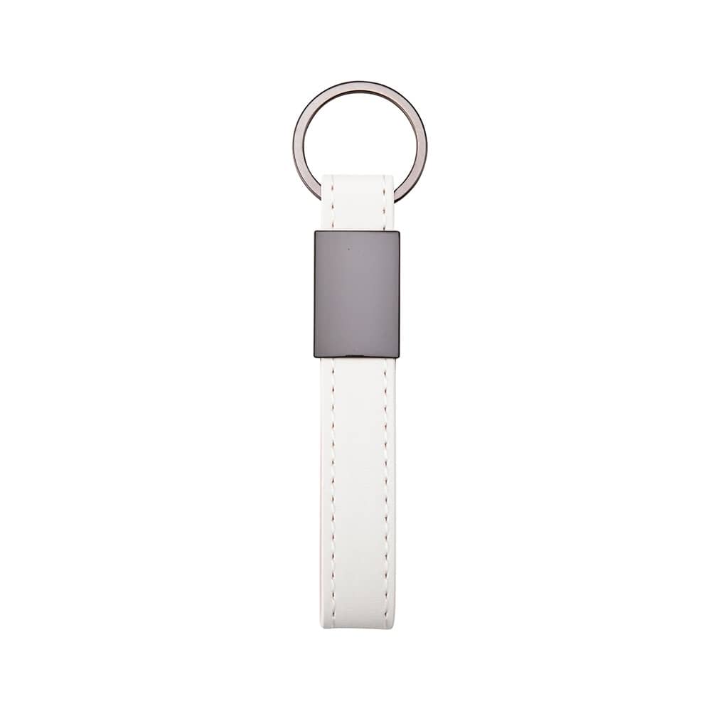 Chaveiro Metal com Couro Sintético