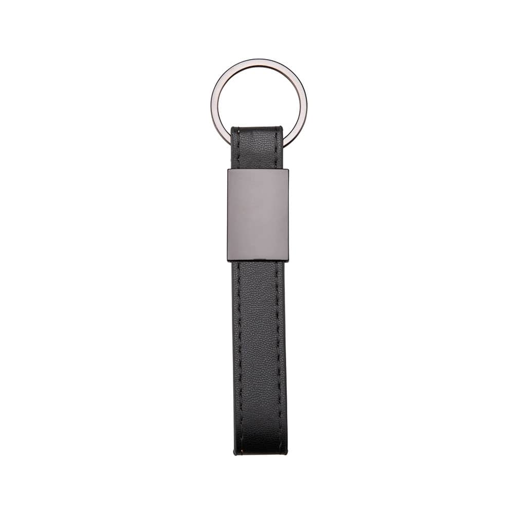 Chaveiro Metal com Couro Sintético