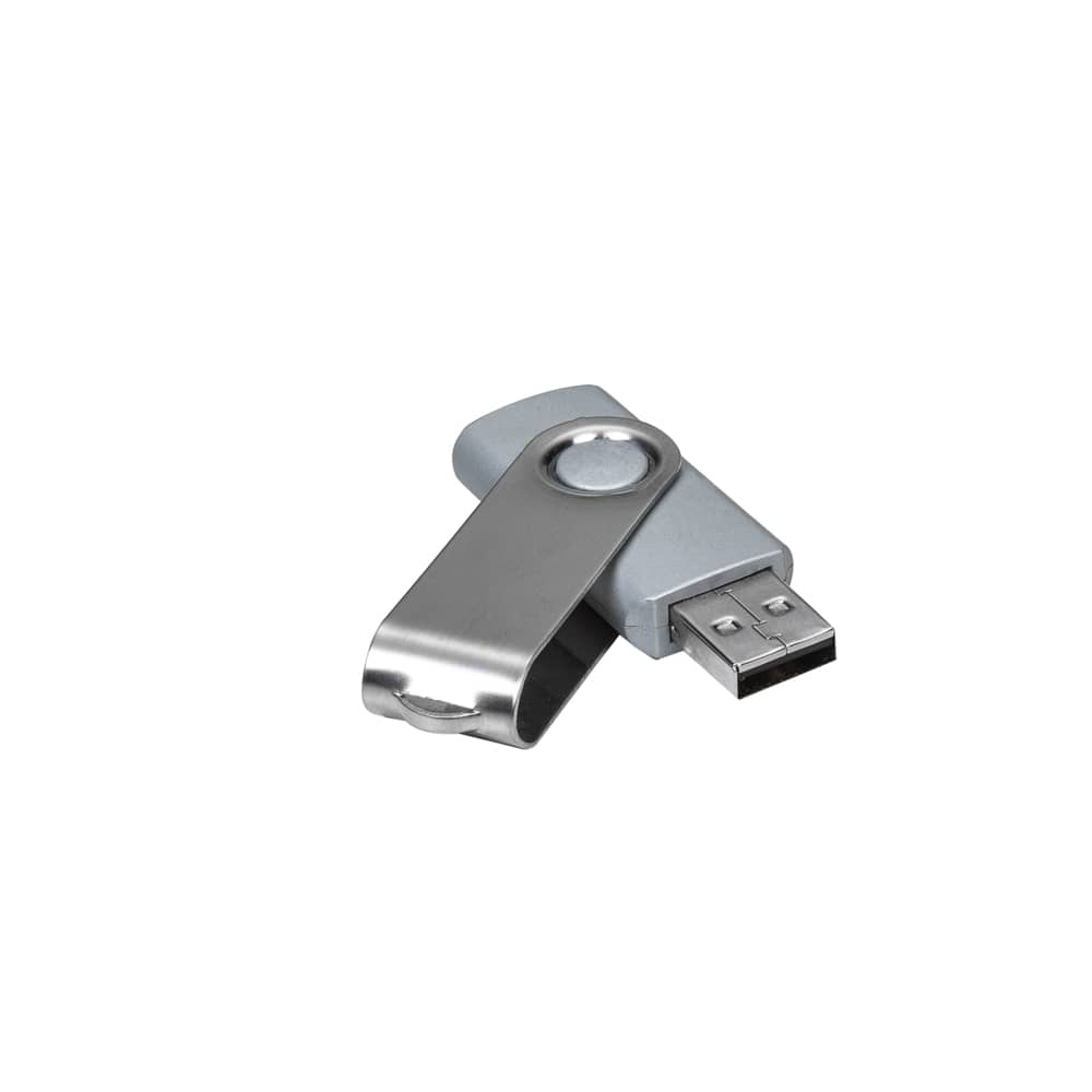 Pen Drive Giratório Metálico 4GB