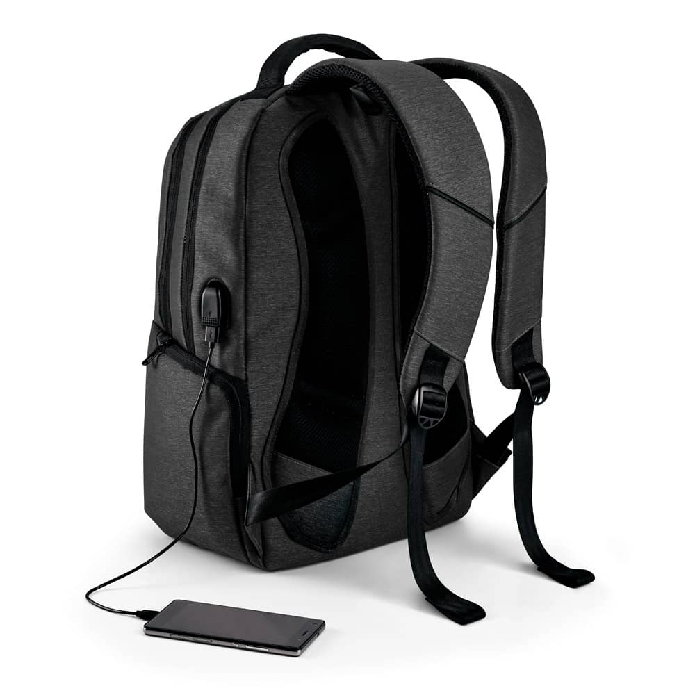 Mochila para notebook (17'') em Nylon 2Tone impermeável com dois compartimentos forrados e almofadados (20 L)