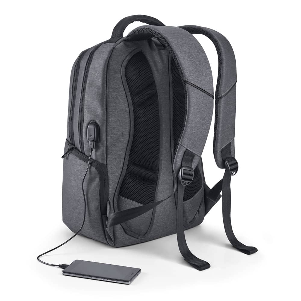Mochila para notebook (17'') em Nylon 2Tone impermeável com dois compartimentos forrados e almofadados (20 L)