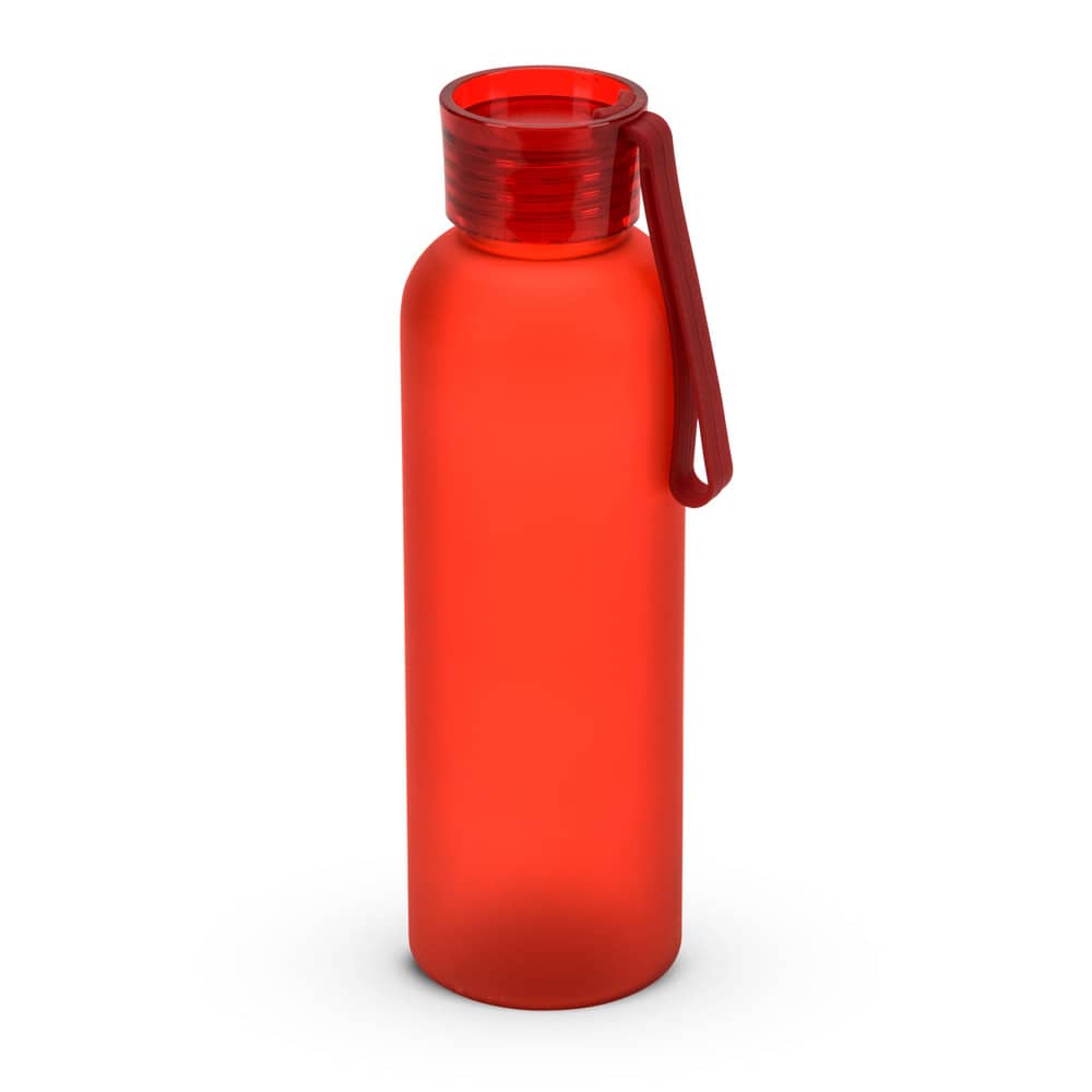 Squeeze esportiva em PET 100% reciclado, com acabamento fosco (600 mL)