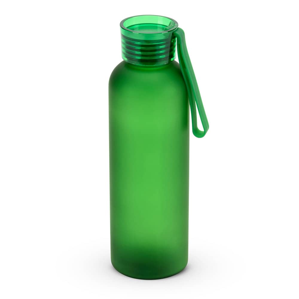 Squeeze esportiva em PET 100% reciclado, com acabamento fosco (600 mL)