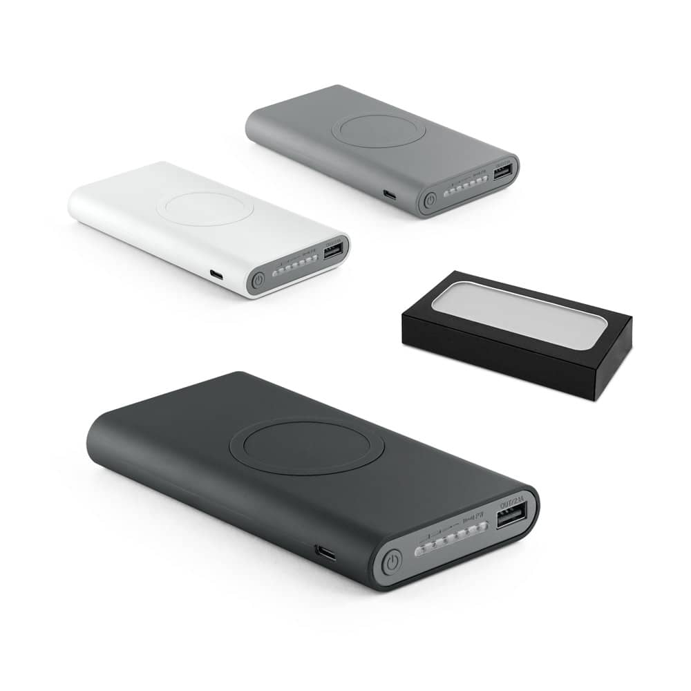 ALDRIN X. Bateria portátil por indução super-rápido em ABS (10 000 mAh)