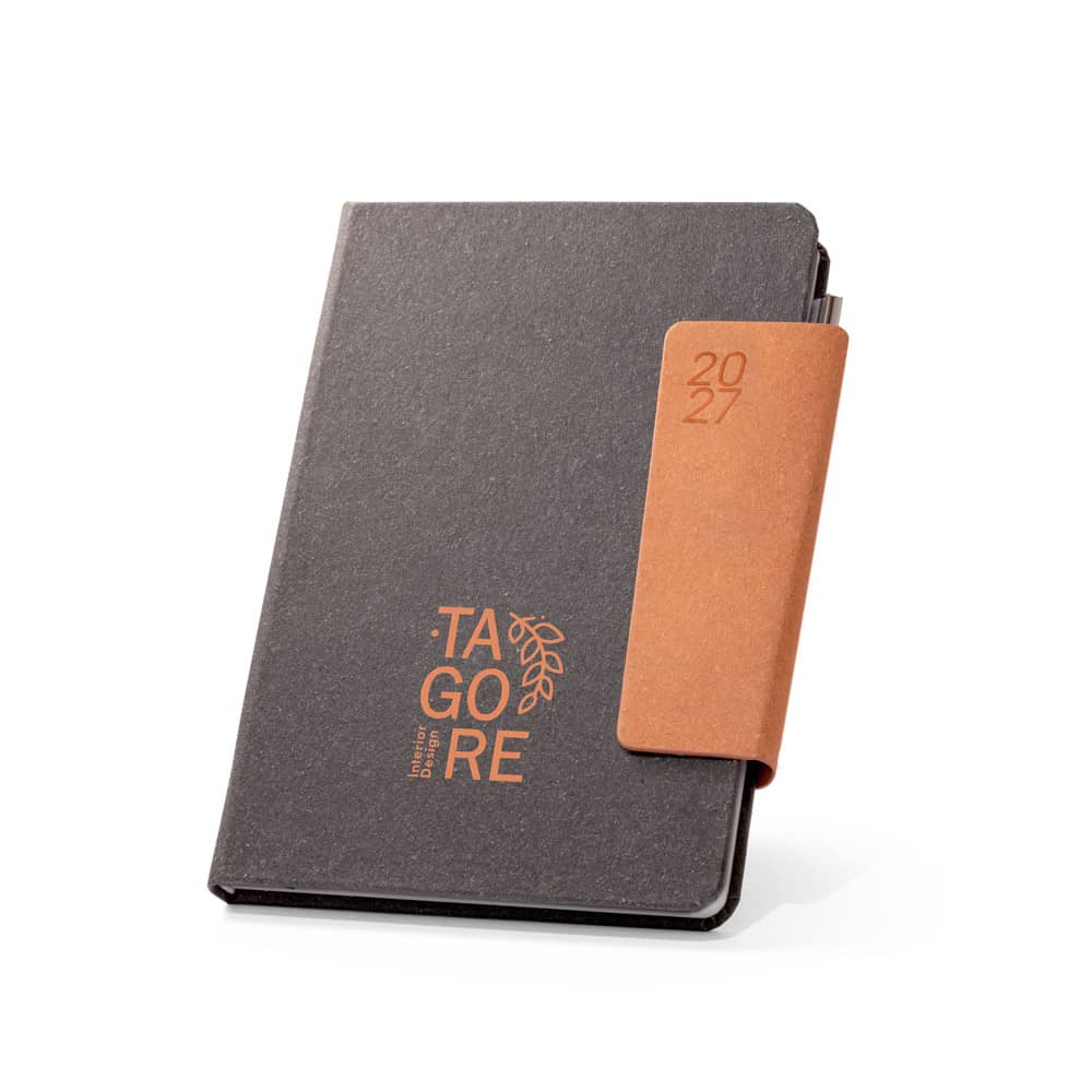 Agenda B5 em pele reciclada
