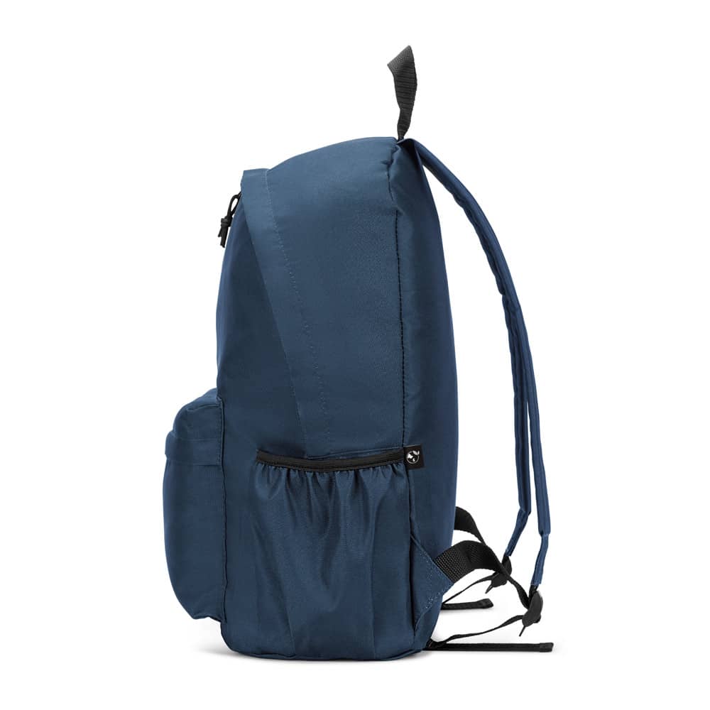 Mochila em poliéster reciclado 600D com bolso frontal espaçoso (20 L)