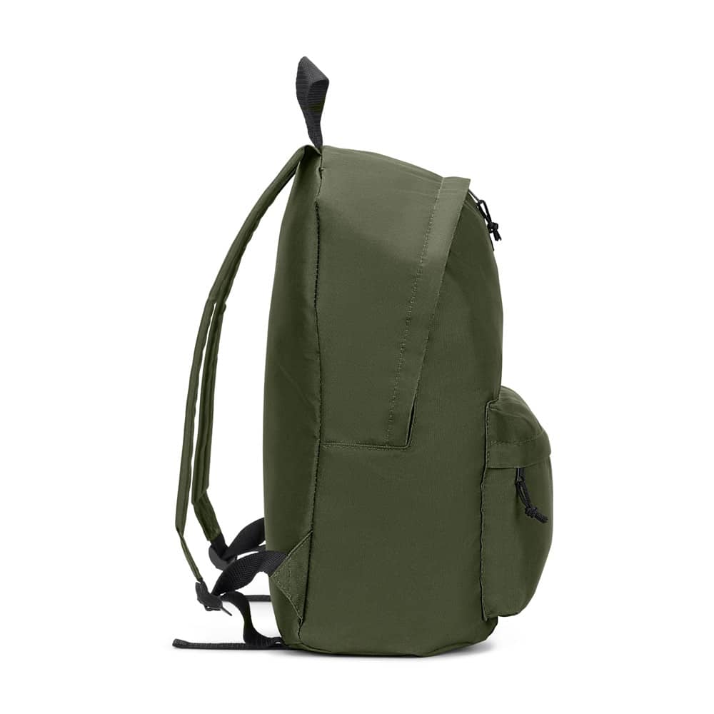 Mochila em poliéster reciclado 600D com bolso frontal espaçoso (20 L)