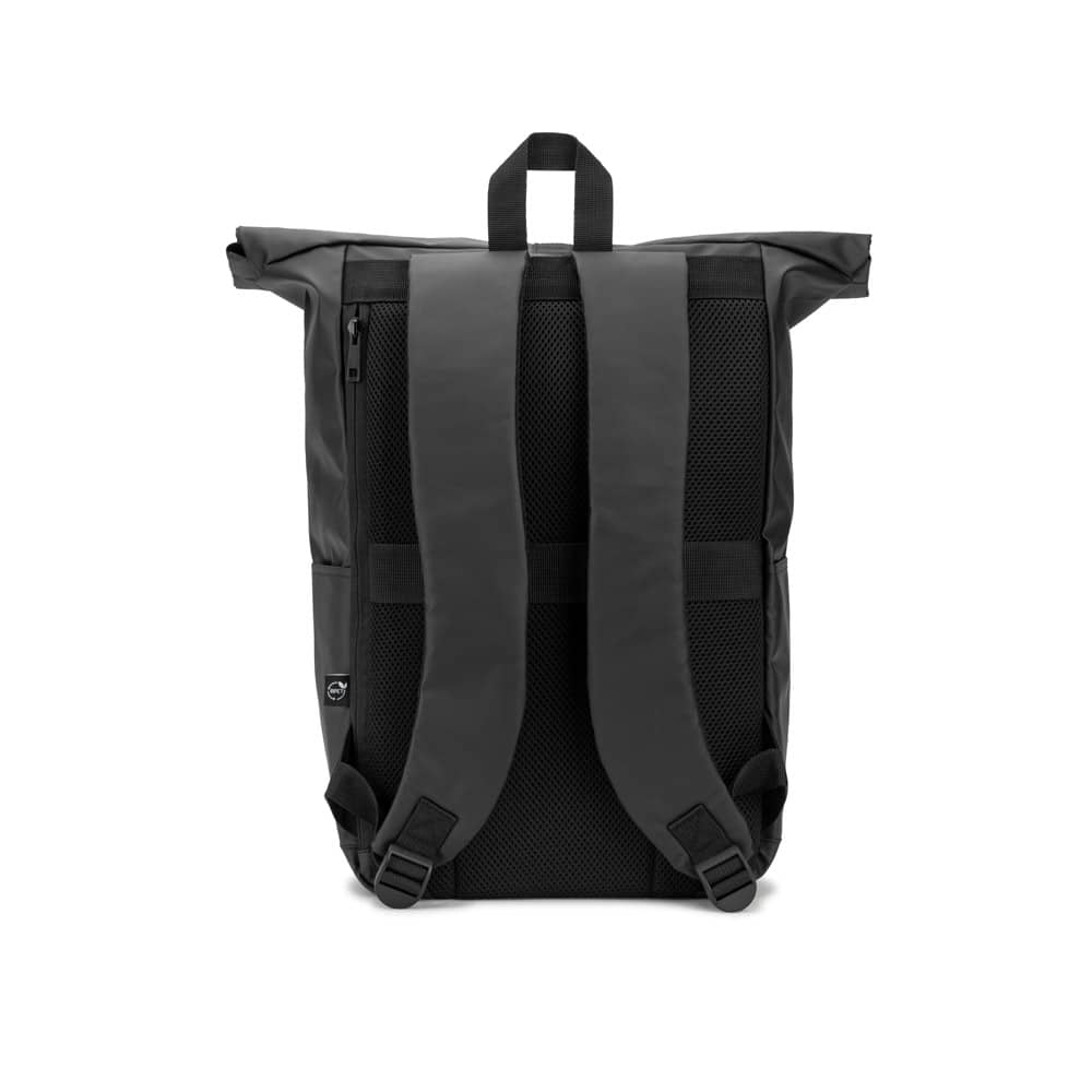 OSASCO BPACK. Mochila "Roll top" (14") em poliéster reciclado 600D de alta densidade com revestimento resistente à água (20 L)