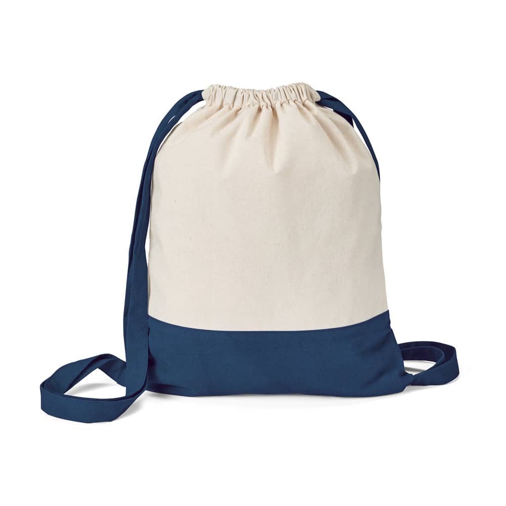 Sacola tipo mochila 100% algodão (180 g/m²)