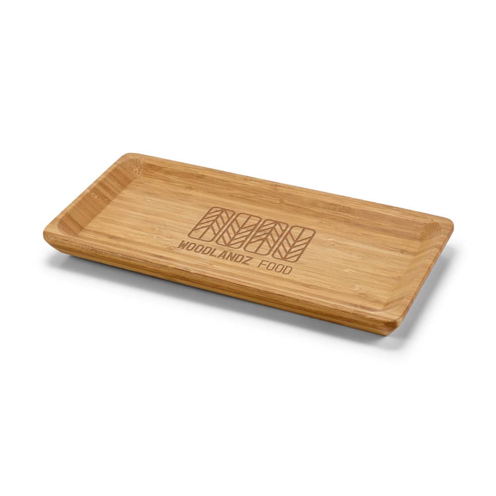 Travessa em bambu indicada para servir alimentos