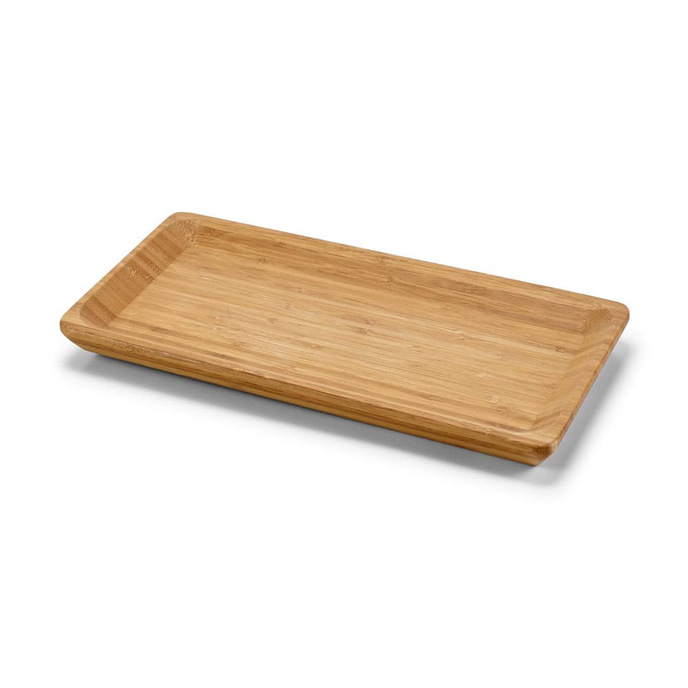 Travessa em bambu indicada para servir alimentos