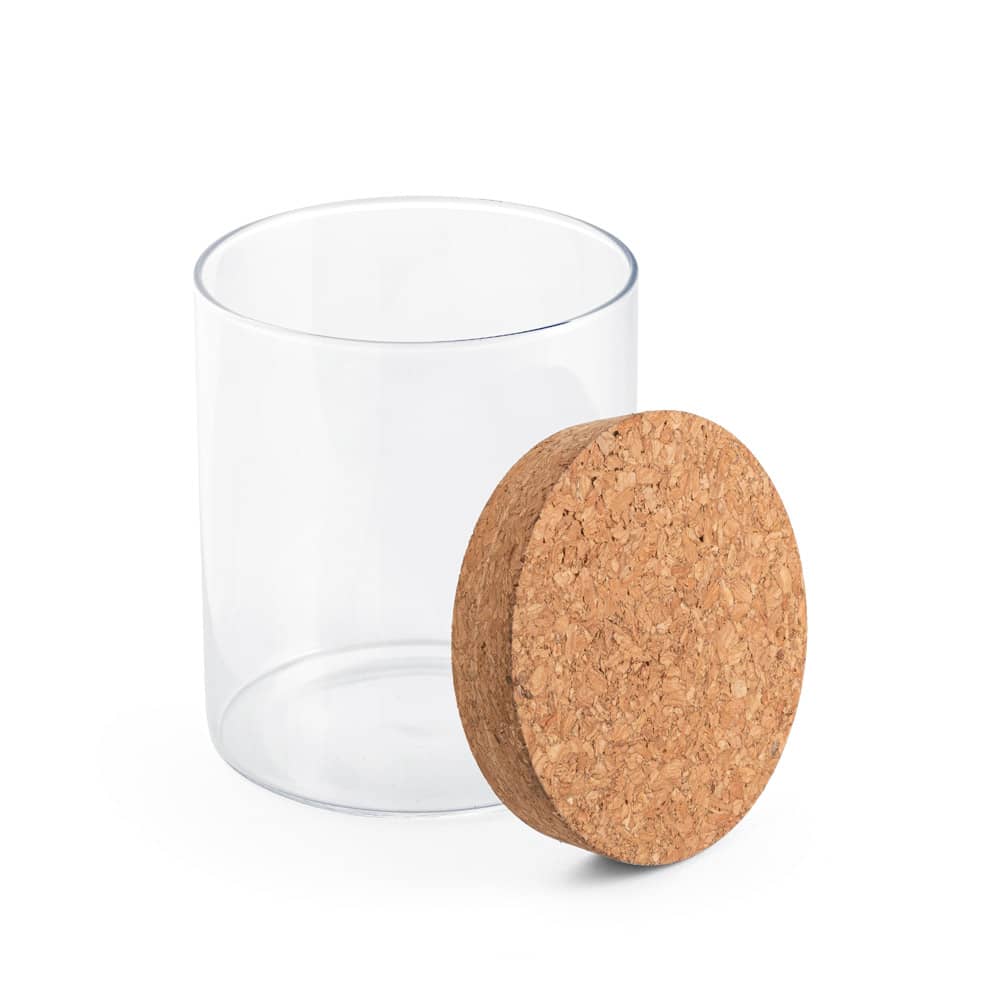 Frasco em vidro borosilicato com tampa de cortiça 700 mL