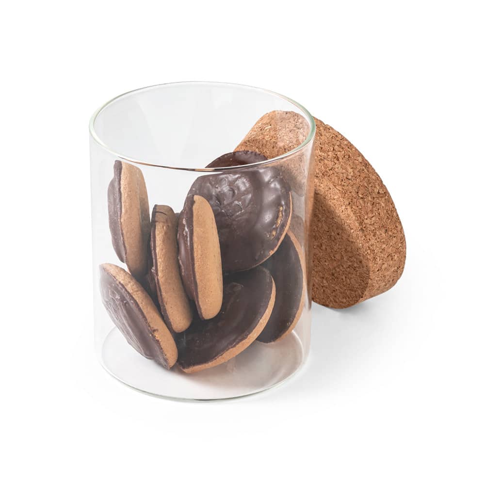 Frasco em vidro borosilicato com tampa de cortiça 700 mL