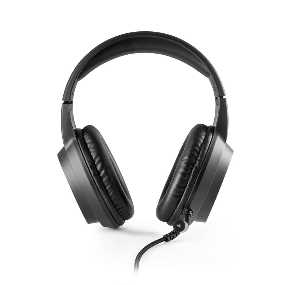 Fone de ouvido para gaming com luzes RGB e microfone de alta qualidade